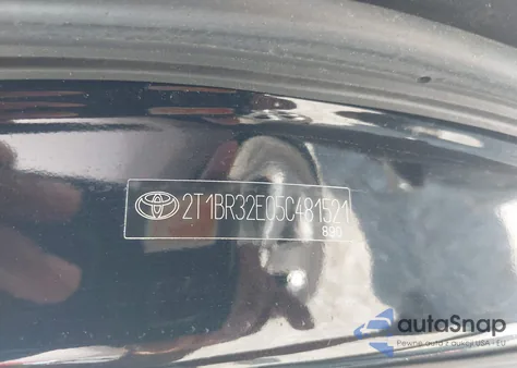 2005 Toyota Corolla Ce/Le/S z USA, uszkodzony, nr VIN 2T1BR32E05C48152